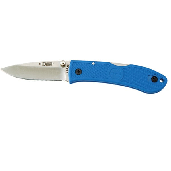 KA-BAR Dozier Folder 3.0 in Blade Blue Zytel Handle