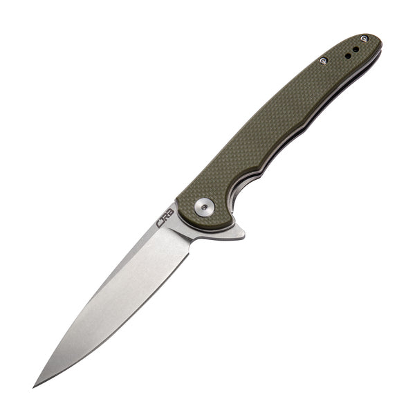 CJRB Briar Folder 3.72 in Blade Green G-10 Handle