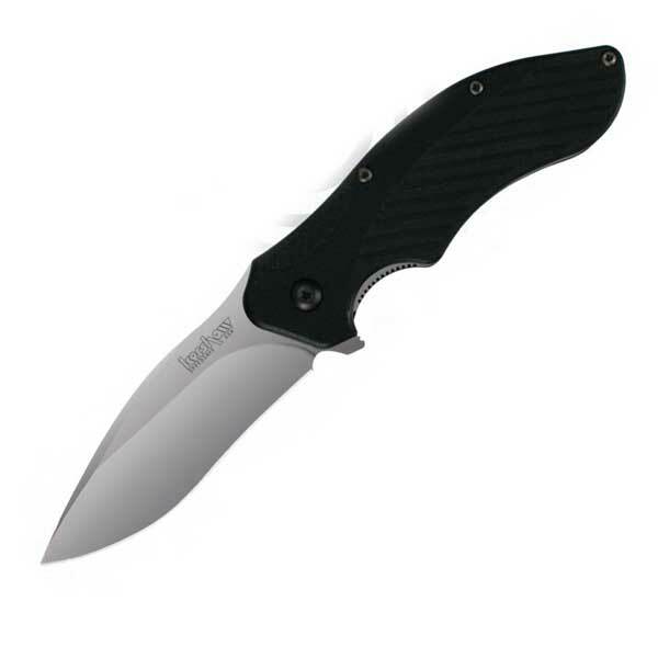 Kershaw Clash Assisted 3.25 in Bead Blast Plain GFN Handle