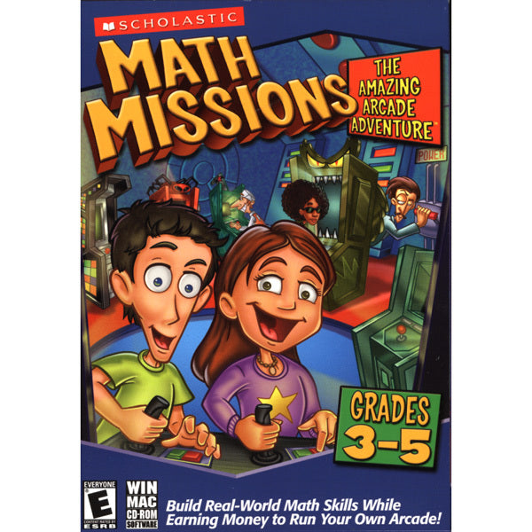 Math Missions: The Amazing Arcade Adventure with Math Card Game (Grades 3-5)