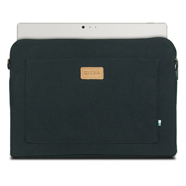 GOLLA Sirus Slim Open Zipper Pocket 12 Laptop Tablet Sleeve Case - Coal